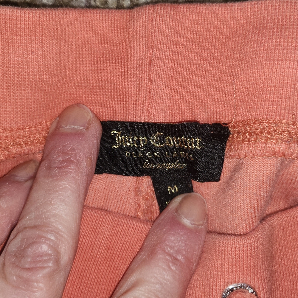 Juicy Couture OrangeVelour Track Pants - Picture 2 of 3